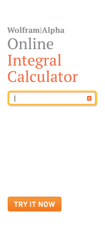 Wolfram|Alpha Online Integral Calculator -- Try it now. Wolfram|Alpha Online Integral Calculator -- Try it now.