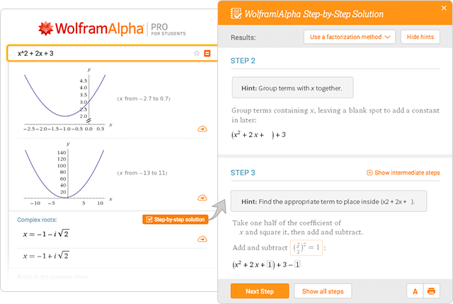 Wolfram Alpha Examples Step By Step Solutions